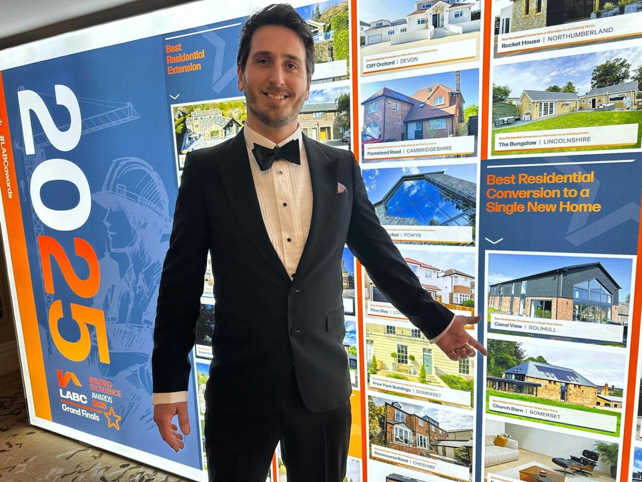 Benjamin Cavaghan at the LABC Building Excellence Awards finals