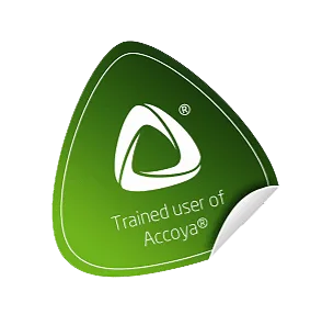 Trained user of Accoya logo